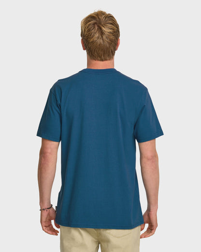 No Straight Lines Stw T-Shirt - Blue Steel Quick Silver Blue Steel