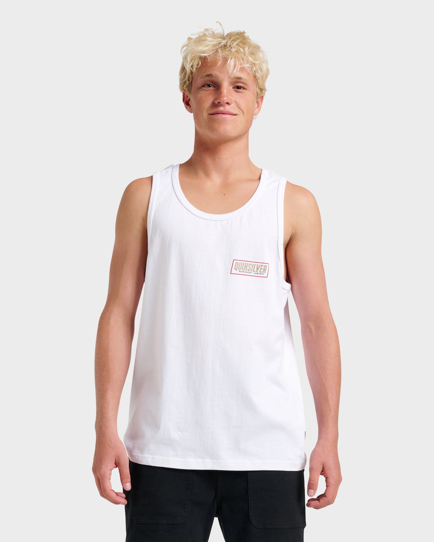 Octo Lock Tank - White Quick Silver White