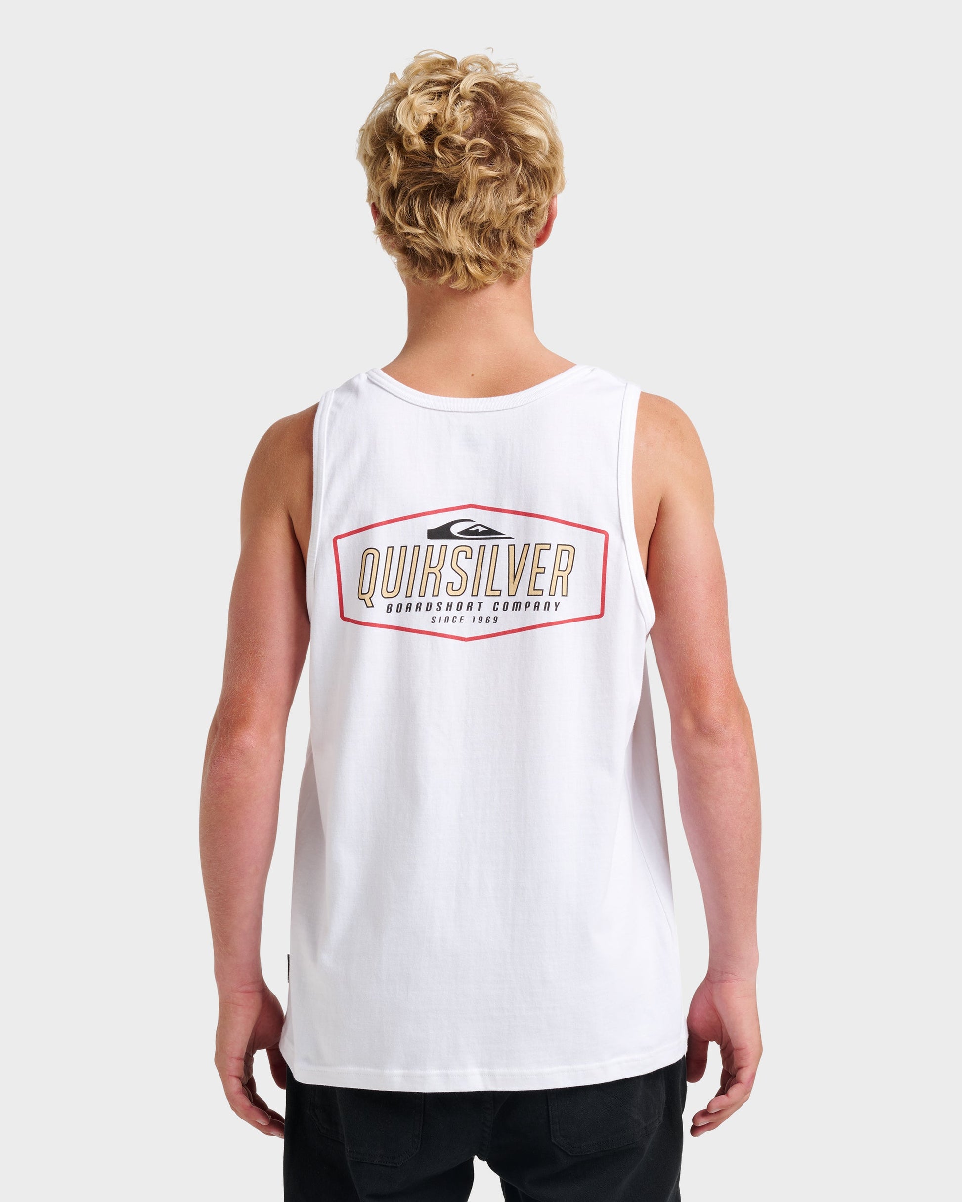 Octo Lock Tank - White Quick Silver White