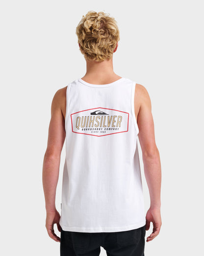 Octo Lock Tank - White Quick Silver White