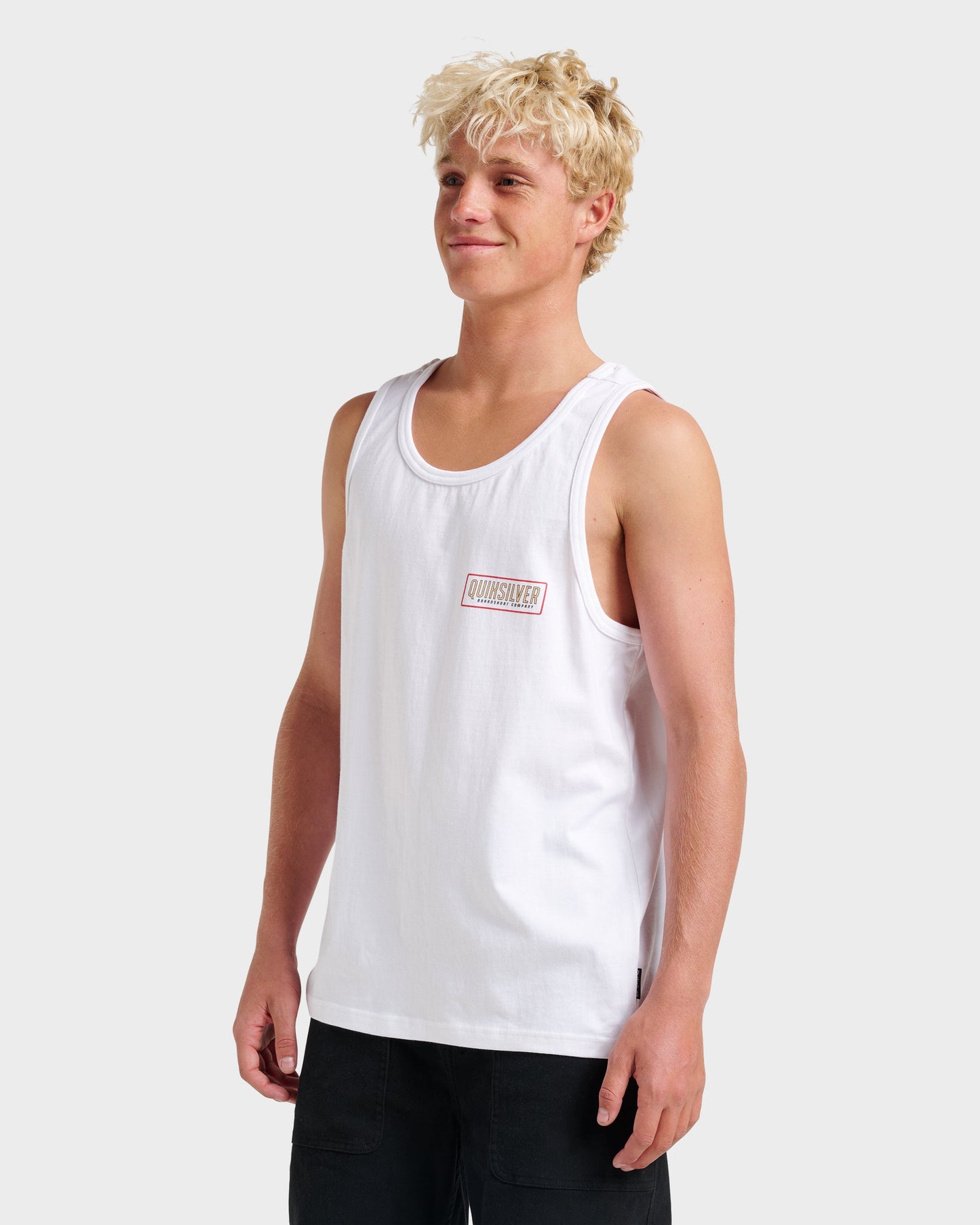 Octo Lock Tank - White Quick Silver White