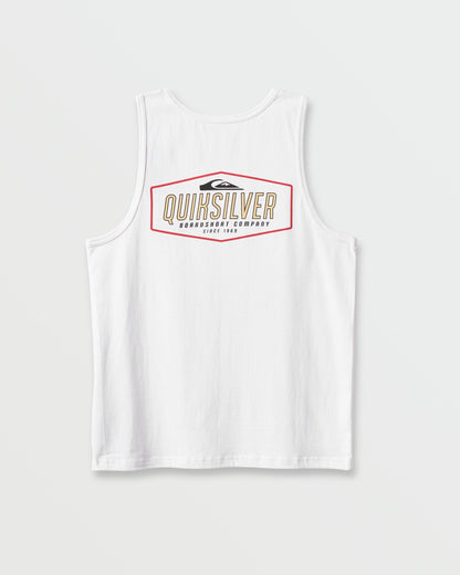 Octo Lock Tank - White Quick Silver White