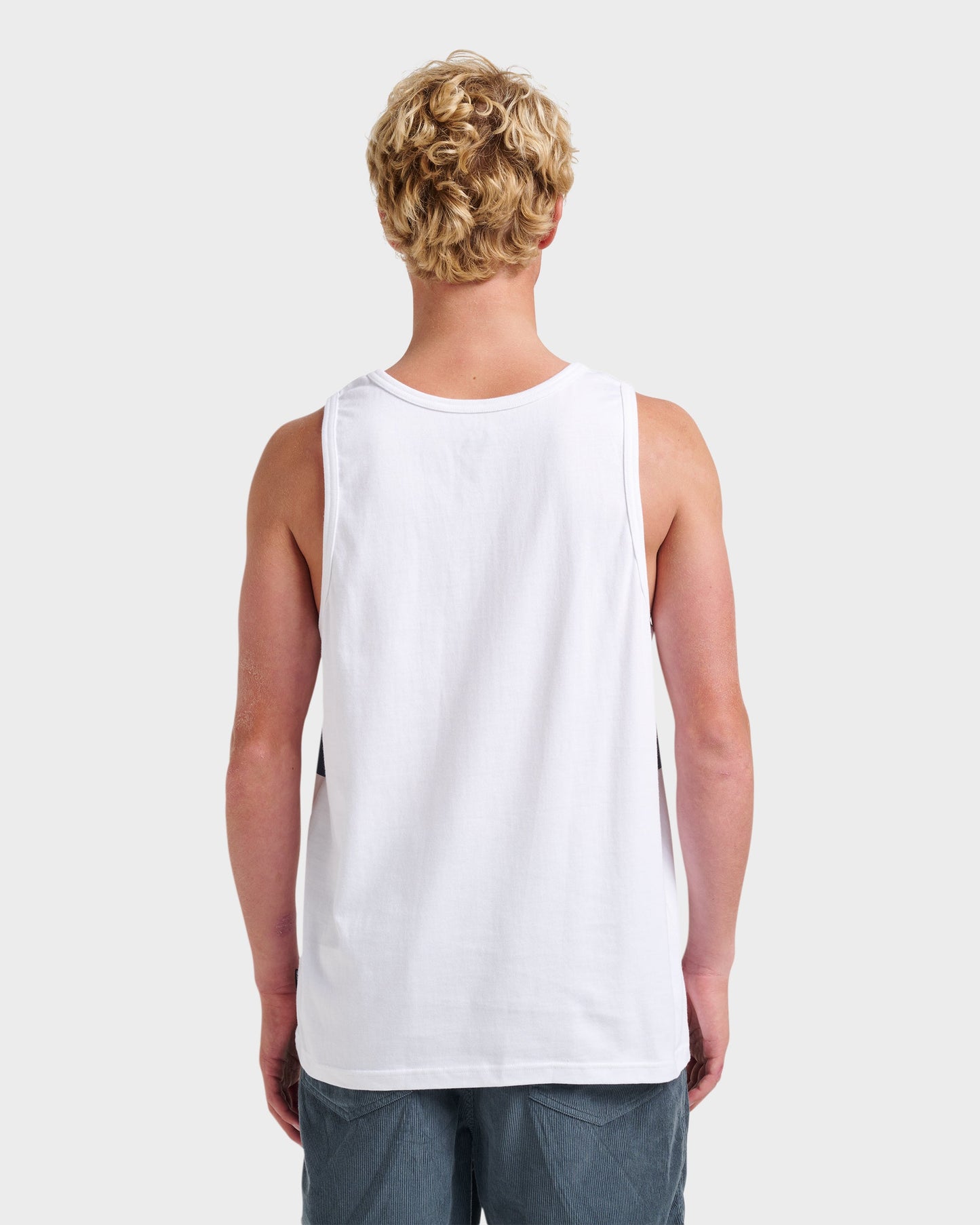 Og Stripe Tank - White Quick Silver White