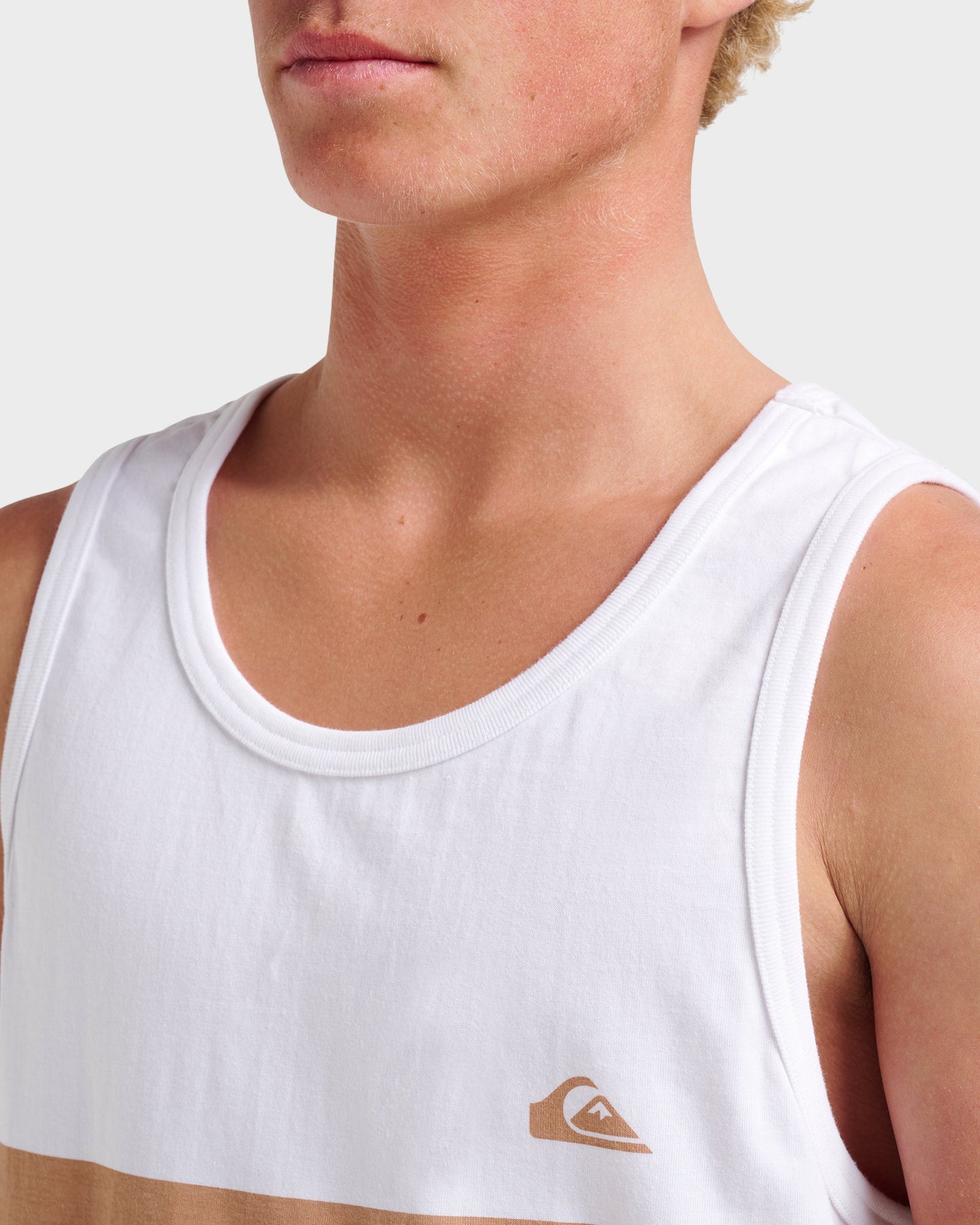 Og Stripe Tank - White Quick Silver White