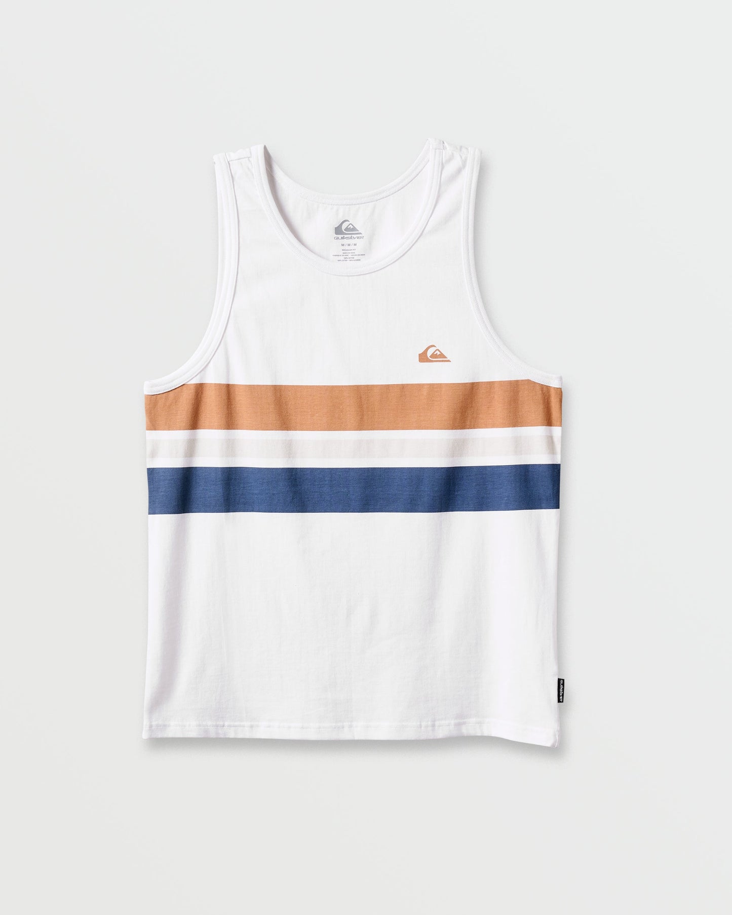 Og Stripe Tank - White Quick Silver White