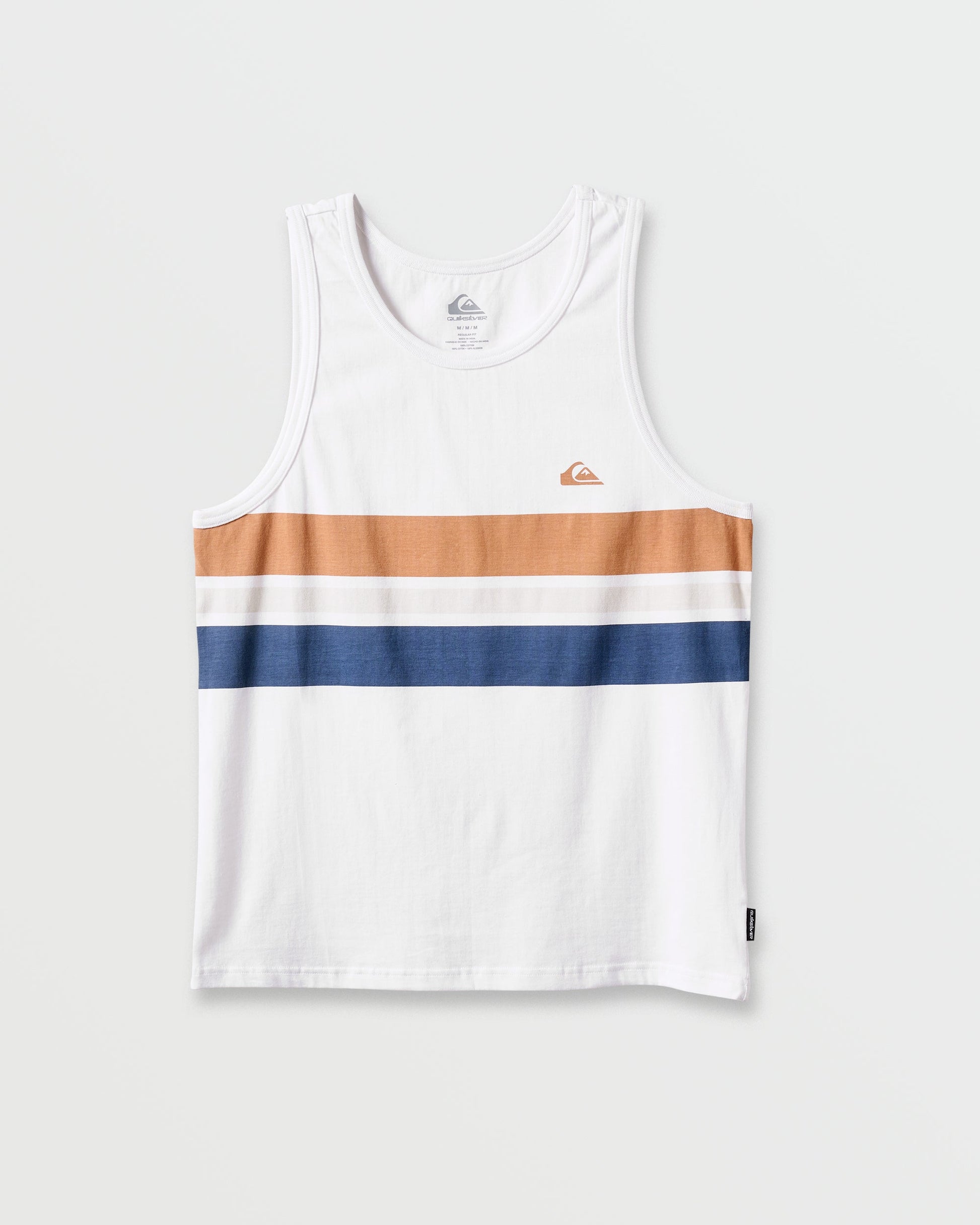 Og Stripe Tank - White Quick Silver White
