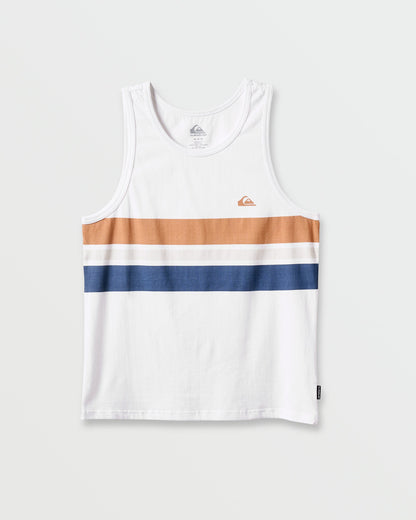 Og Stripe Tank - White Quick Silver White