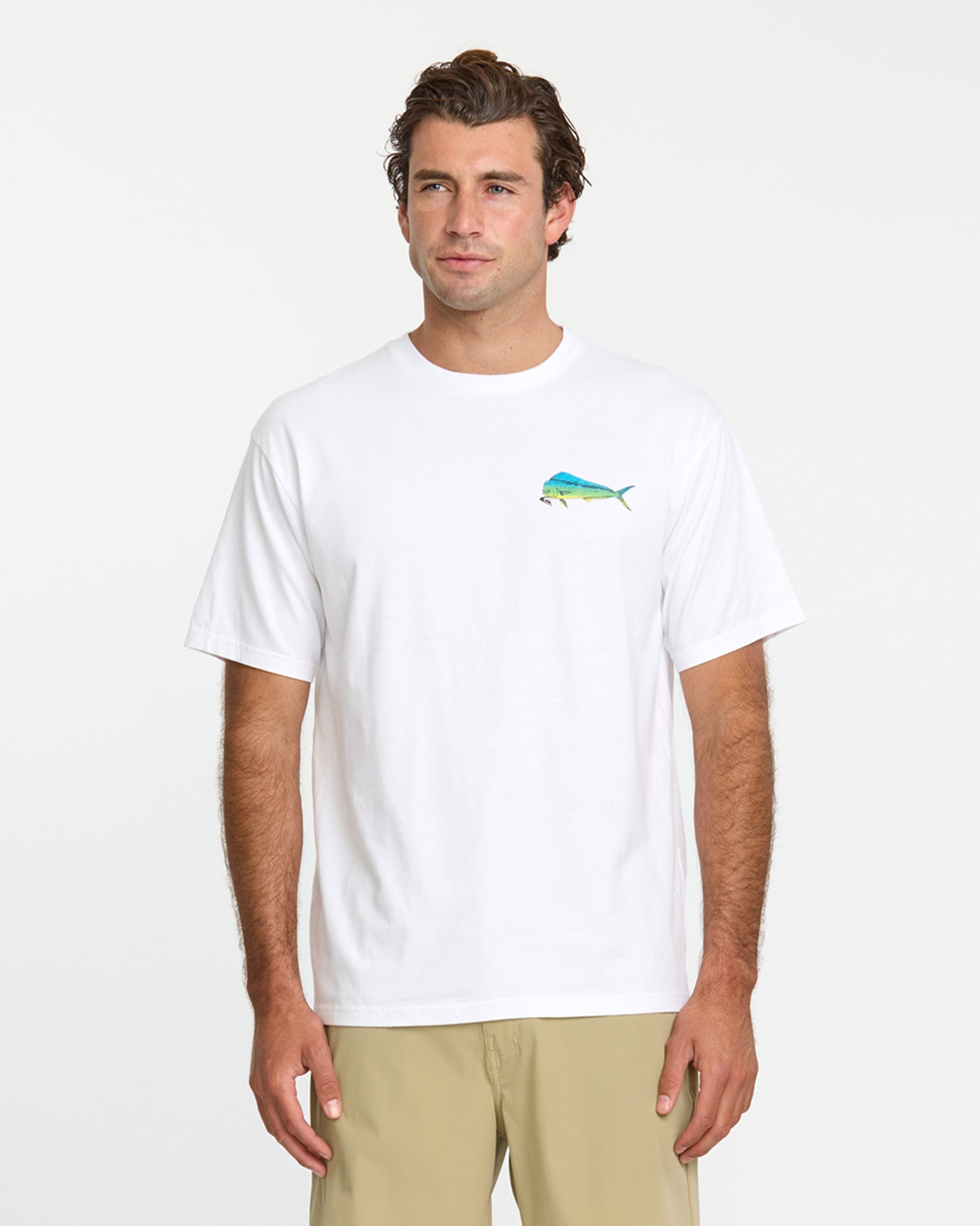 Waterman Quik Hook Classic T-shirt - White Quick Silver White