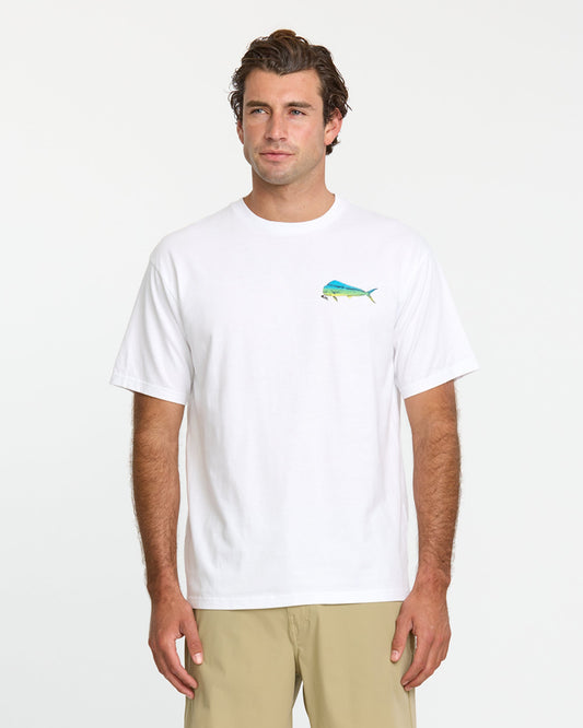 Waterman Quik Hook Classic T-shirt - White Quick Silver White