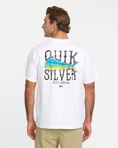 Waterman Quik Hook Classic T-shirt - White Quick Silver White