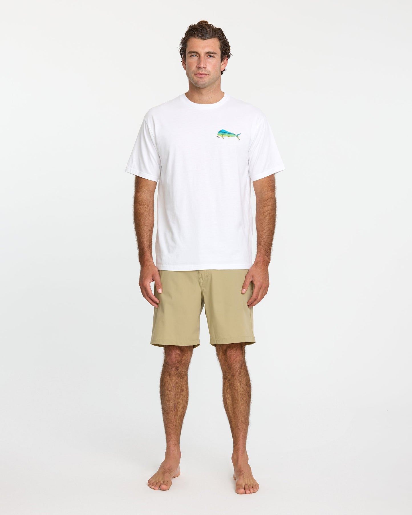 Waterman Quik Hook Classic T-shirt - White Quick Silver White