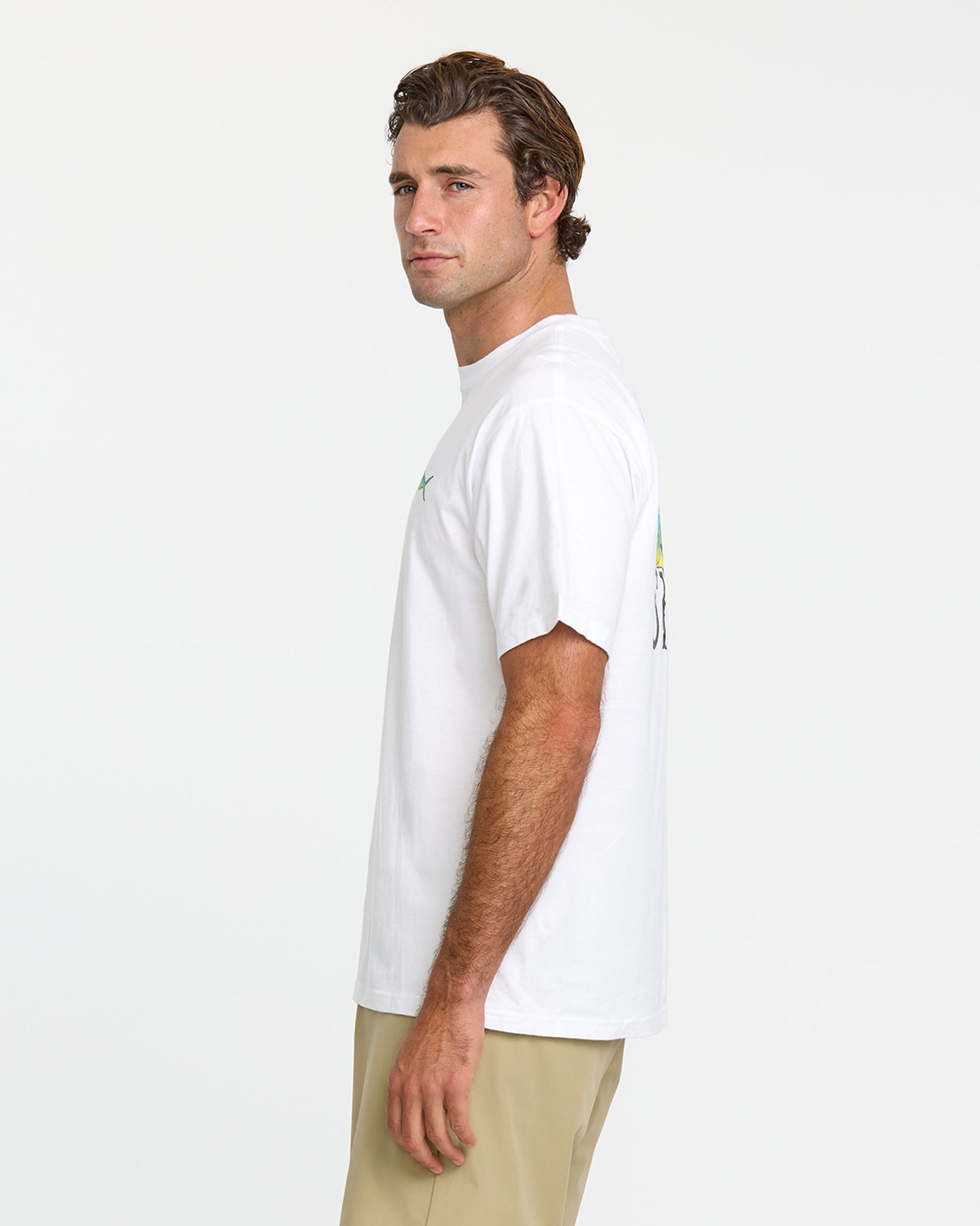 Waterman Quik Hook Classic T-shirt - White Quick Silver White