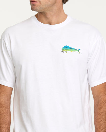 Waterman Quik Hook Classic T-shirt - White Quick Silver White