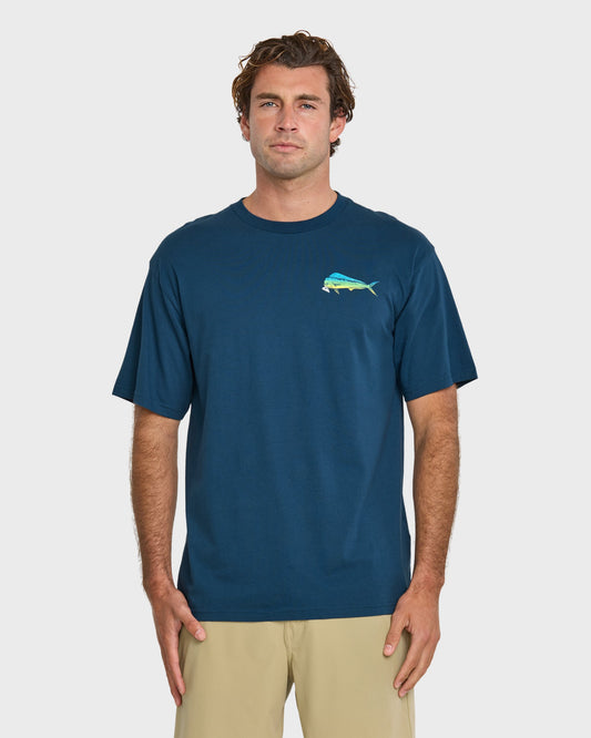 Waterman Quik Hook Classic T-shirt - Wave Quick Silver Wave