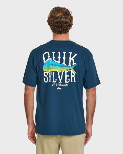 Waterman Quik Hook Classic T-shirt - Wave Quick Silver Wave