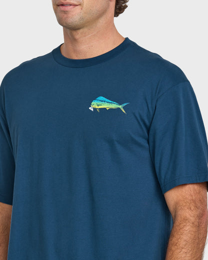Waterman Quik Hook Classic T-shirt - Wave Quick Silver Wave