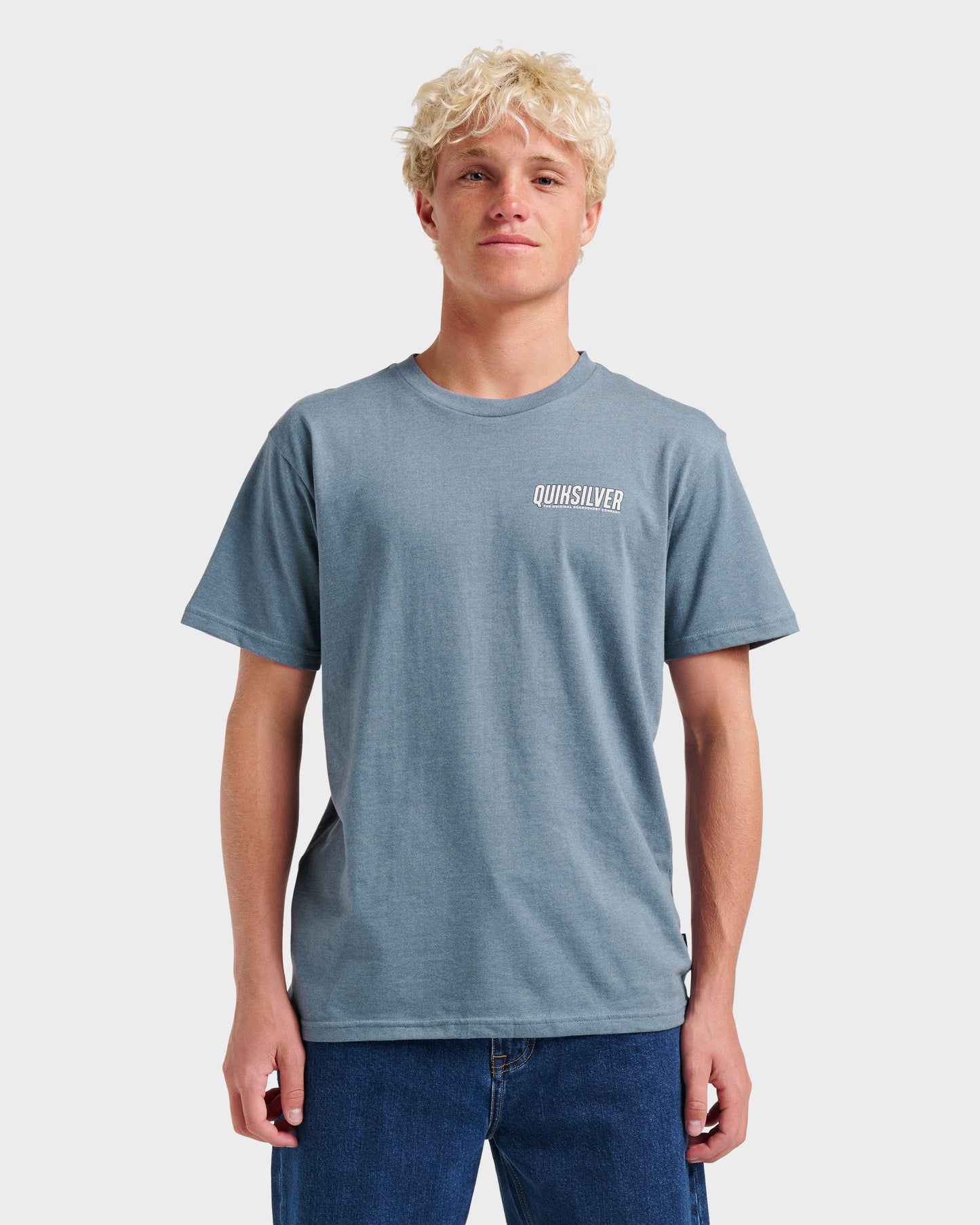 Ride Side Up Classic T-shirt - China Blue Heather Quick Silver China Blue Heather