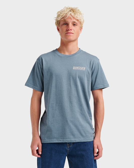 Ride Side Up Classic T-shirt - China Blue Heather Quick Silver China Blue Heather