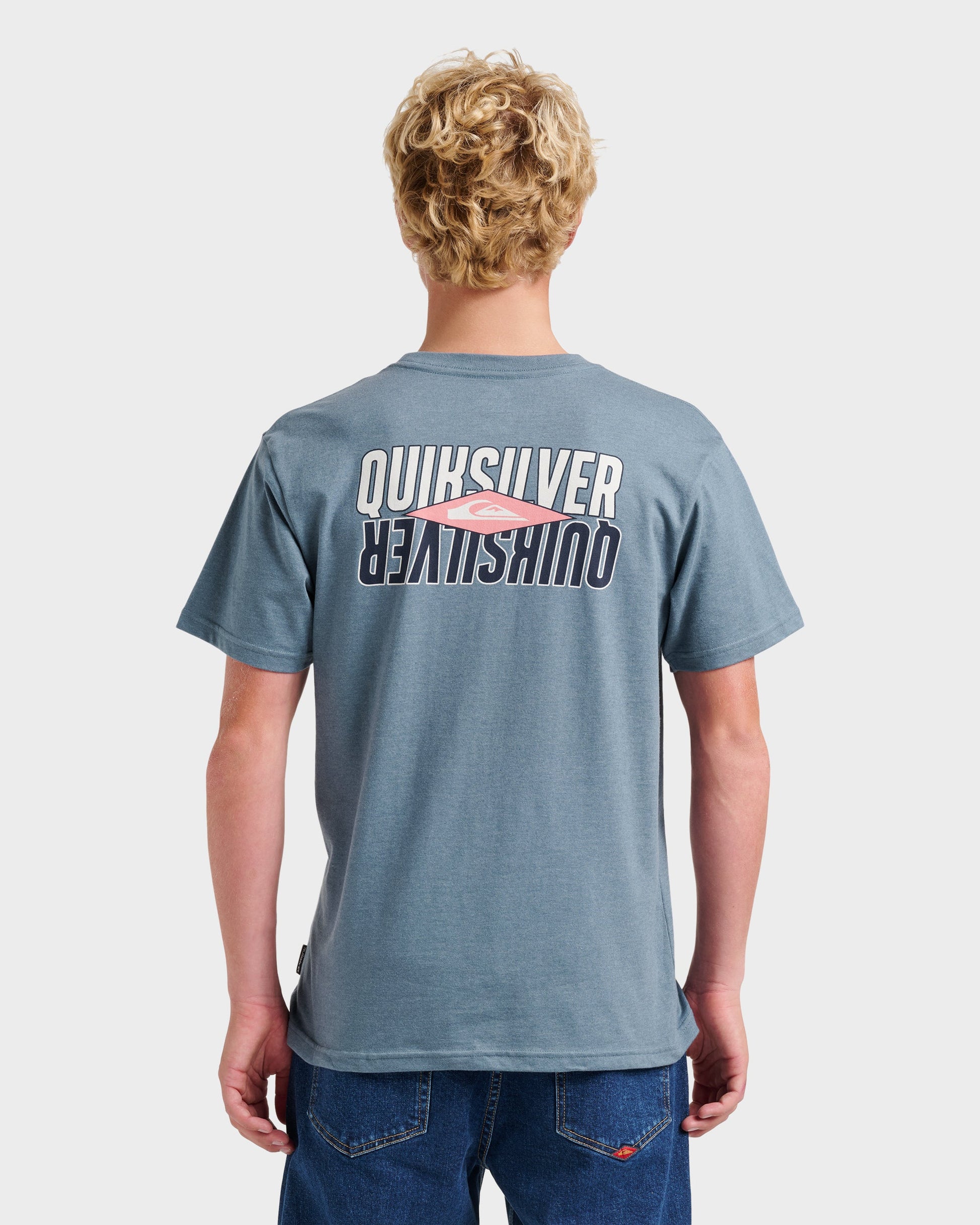 Ride Side Up Classic T-shirt - China Blue Heather Quick Silver China Blue Heather