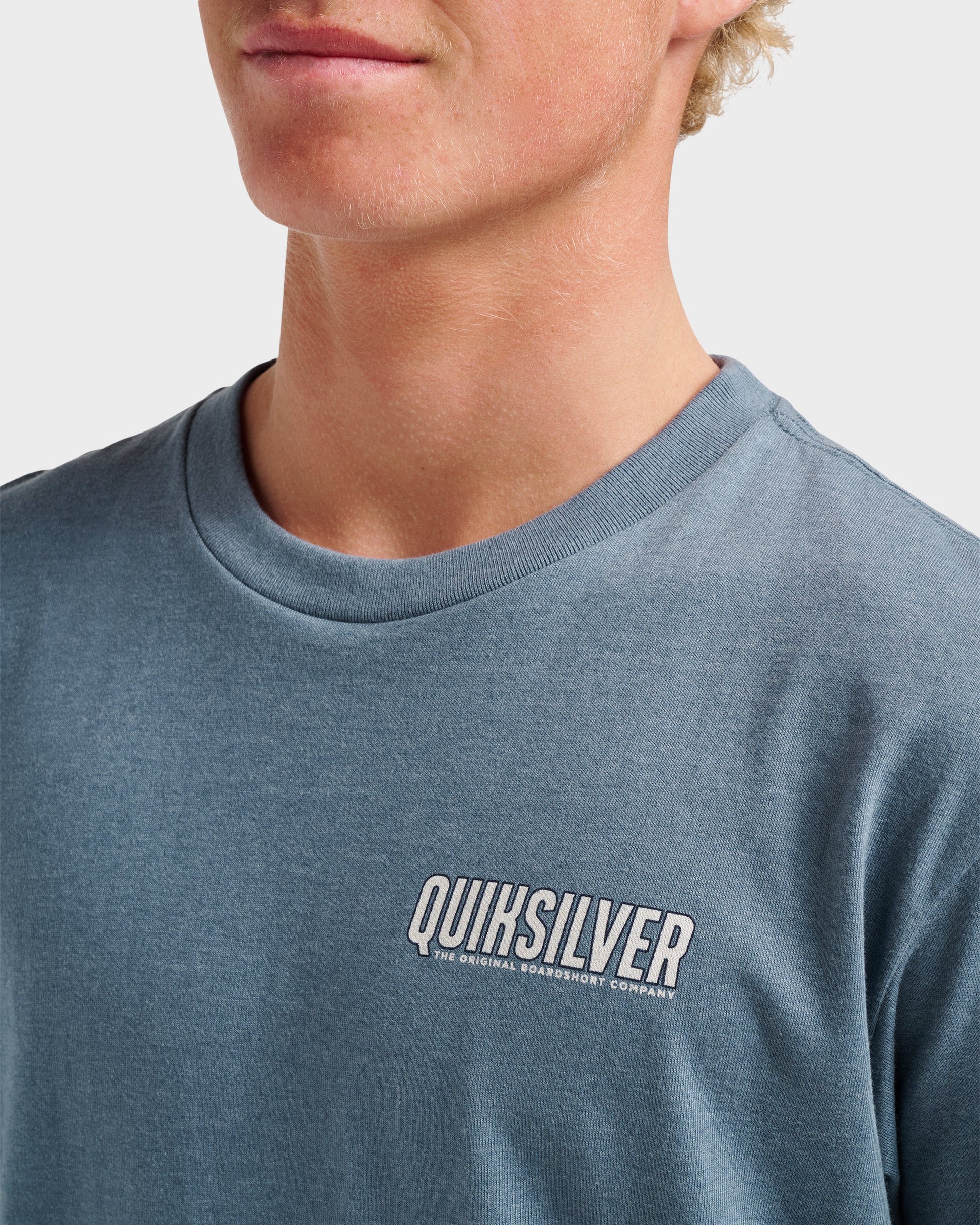Ride Side Up Classic T-shirt - China Blue Heather Quick Silver China Blue Heather
