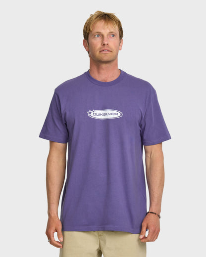 Star Crawler Heavy Weight T-shirt - Monarch Purple Quick Silver Monarch Purple