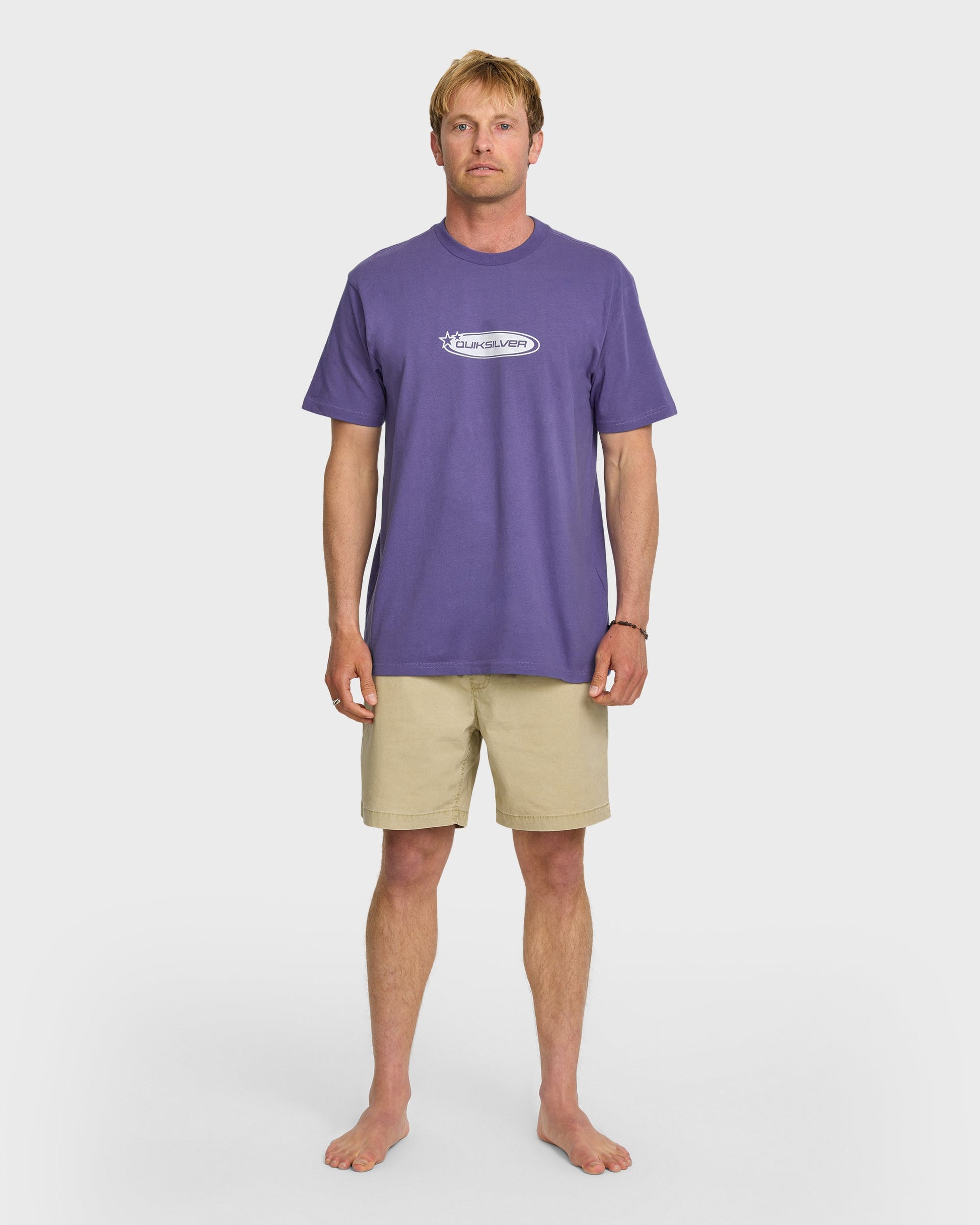 Star Crawler Heavy Weight T-shirt - Monarch Purple Quick Silver Monarch Purple