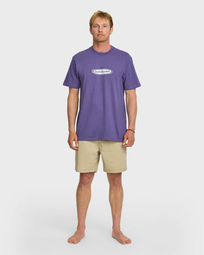 Star Crawler Heavy Weight T-shirt - Monarch Purple Quick Silver Monarch Purple