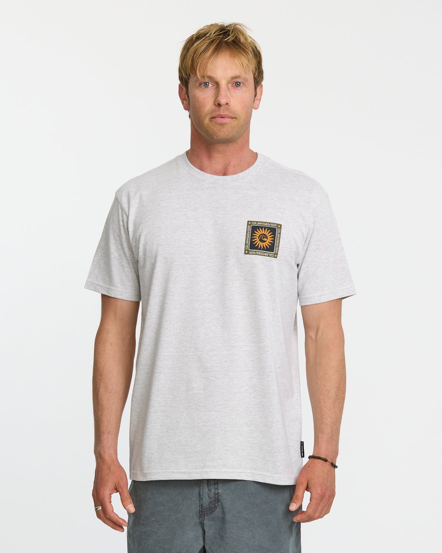 Sun Roots Organic Heather T-Shirt - Charcoal Heather Quick Silver Charcoal Heather