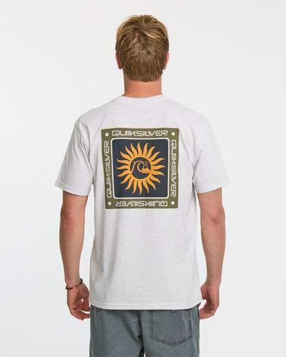 Sun Roots Organic Heather T-Shirt - Charcoal Heather Quick Silver Charcoal Heather