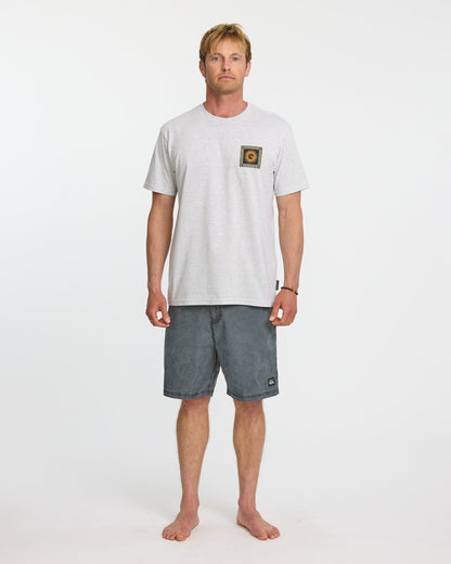 Sun Roots Organic Heather T-Shirt - Charcoal Heather Quick Silver Charcoal Heather