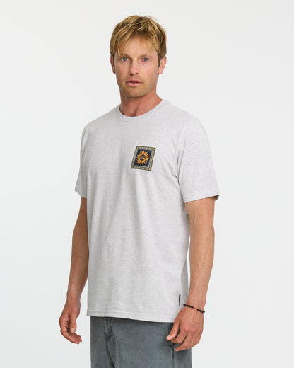Sun Roots Organic Heather T-Shirt - Charcoal Heather Quick Silver Charcoal Heather