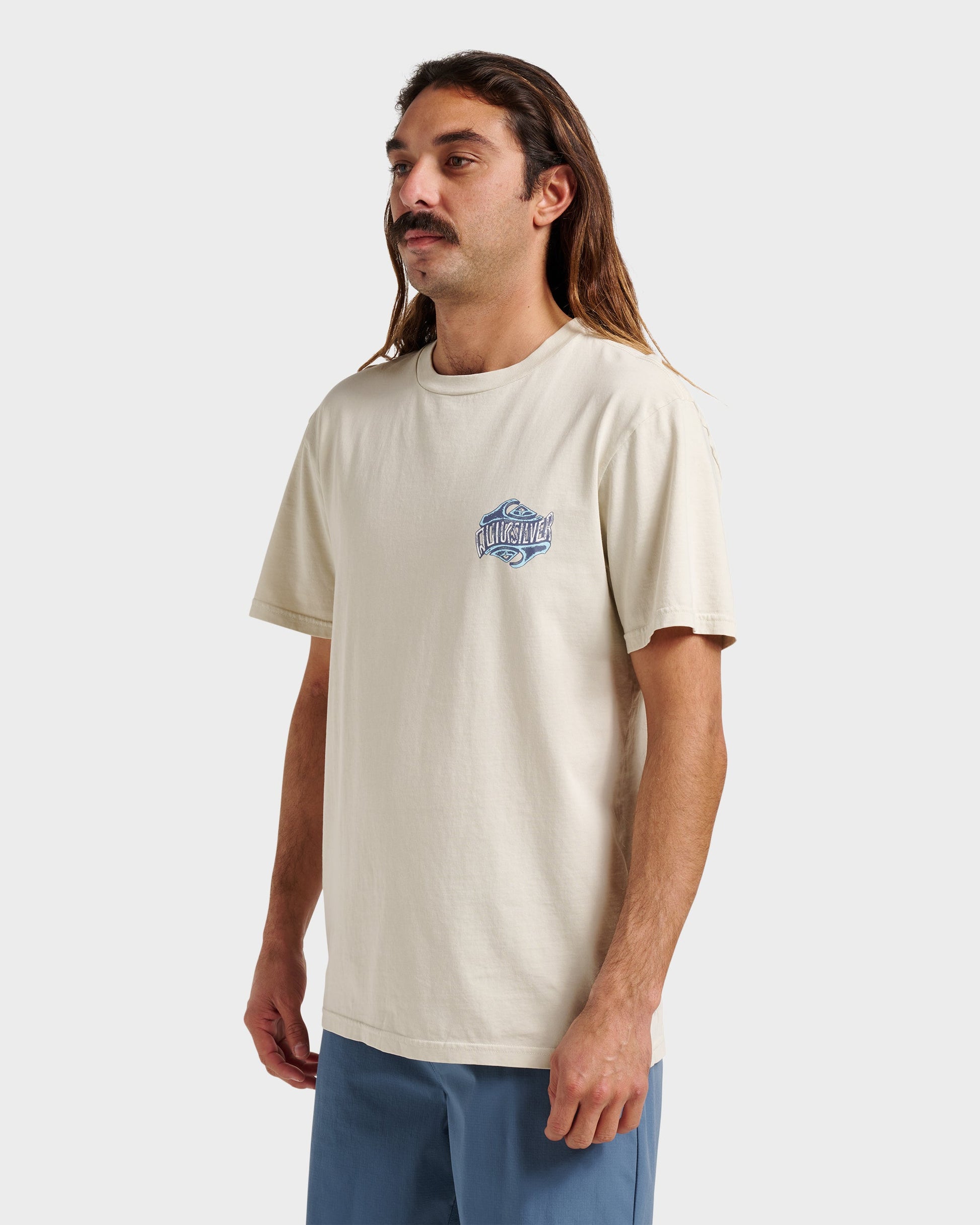 Three Deeppigment Dye T-Shirt - Moonstruck Quick Silver Moonstruck