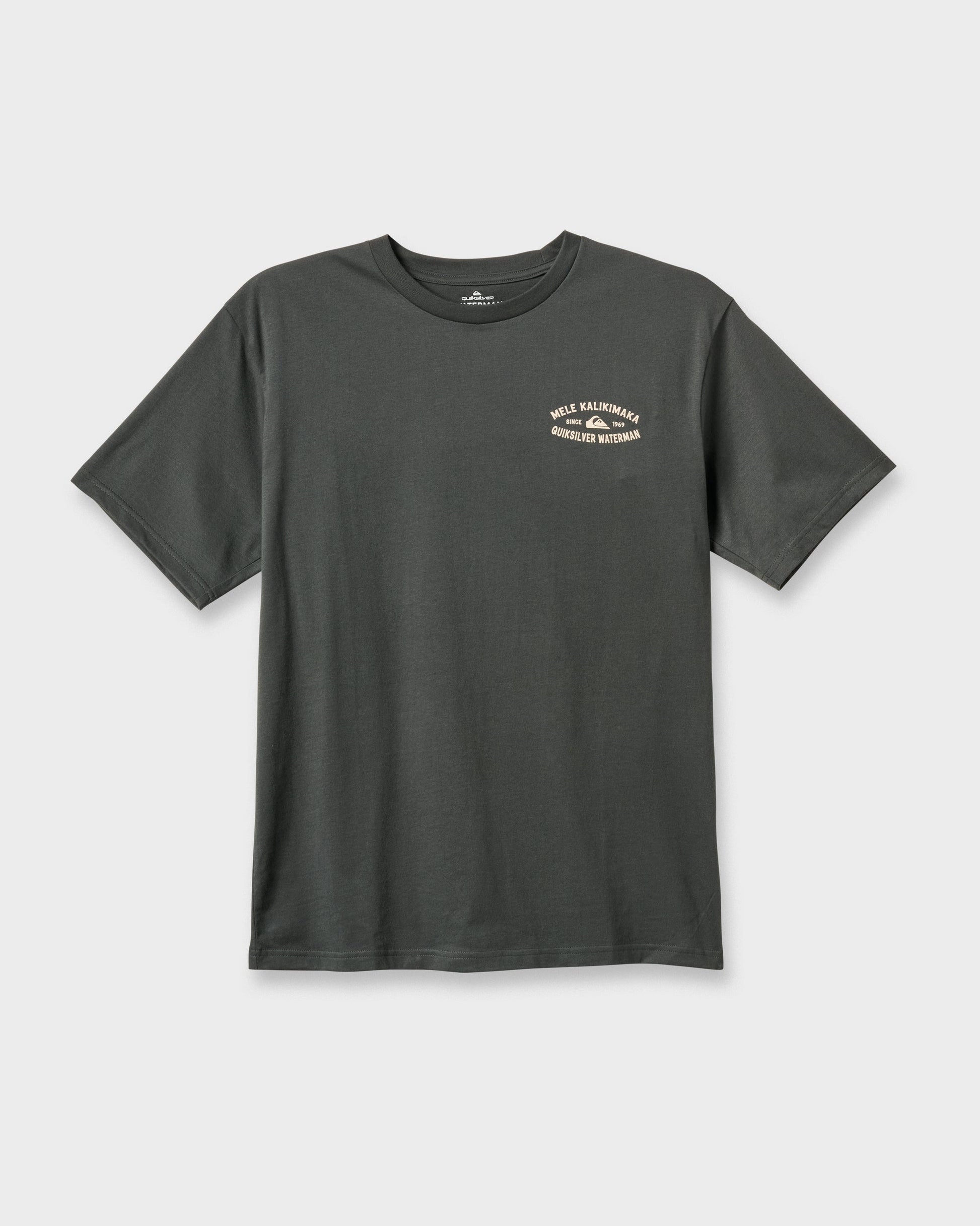 Waterman Tiki Holiday Classic T-shirt - Phantom Quick Silver Phantom