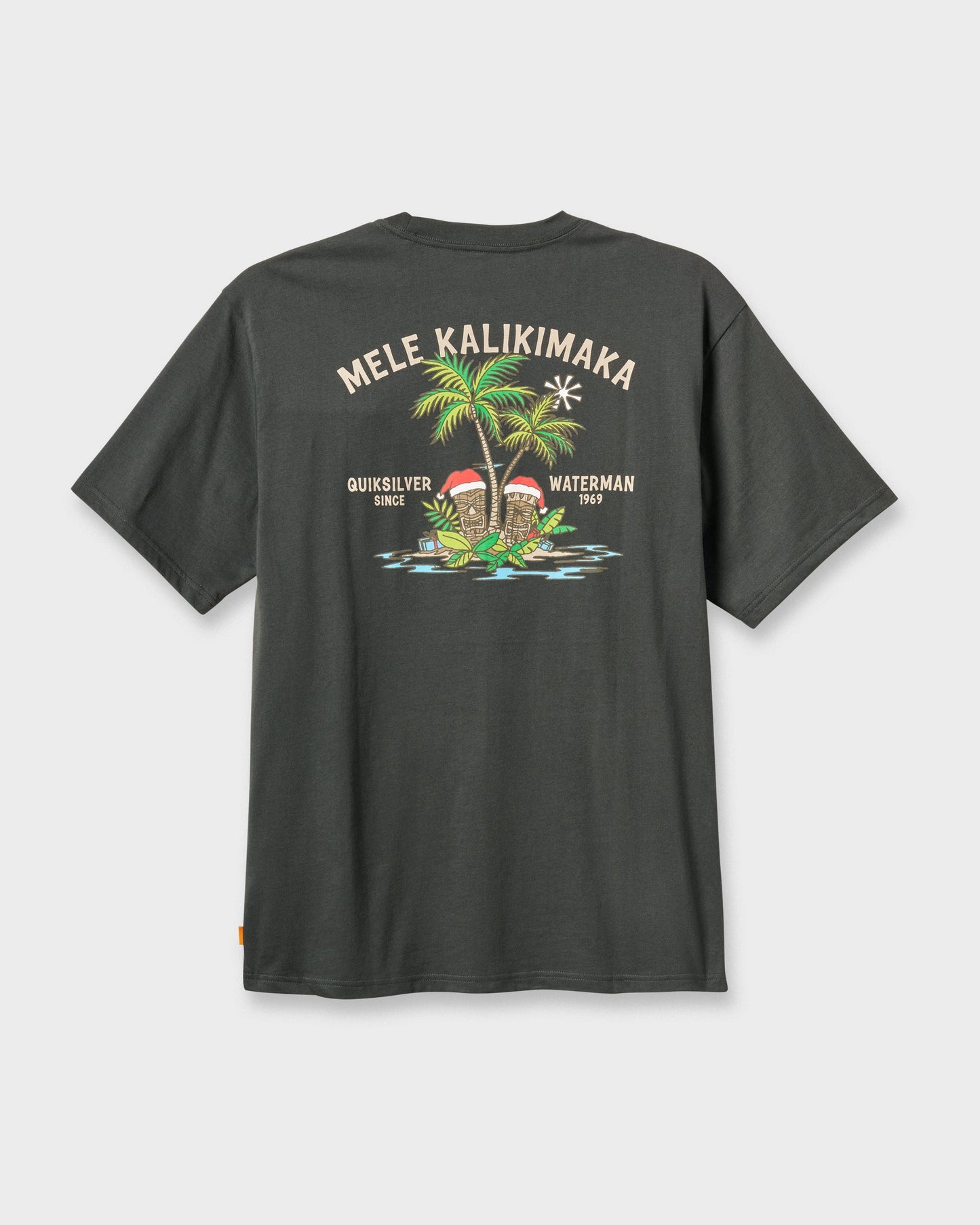 Waterman Tiki Holiday Classic T-shirt - Phantom Quick Silver Phantom