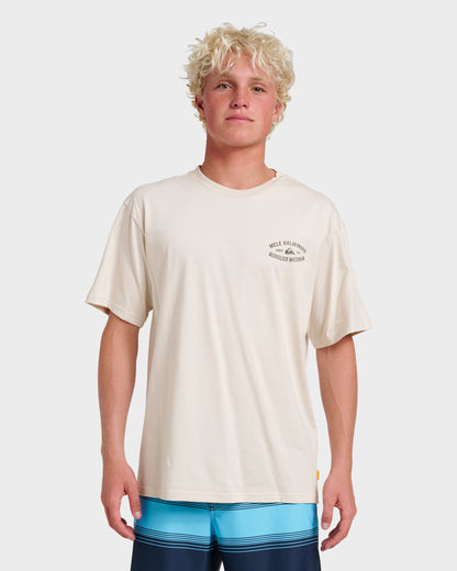 Waterman Tiki Holiday Classic T-shirt - Moonbeam Quick Silver Moonbeam