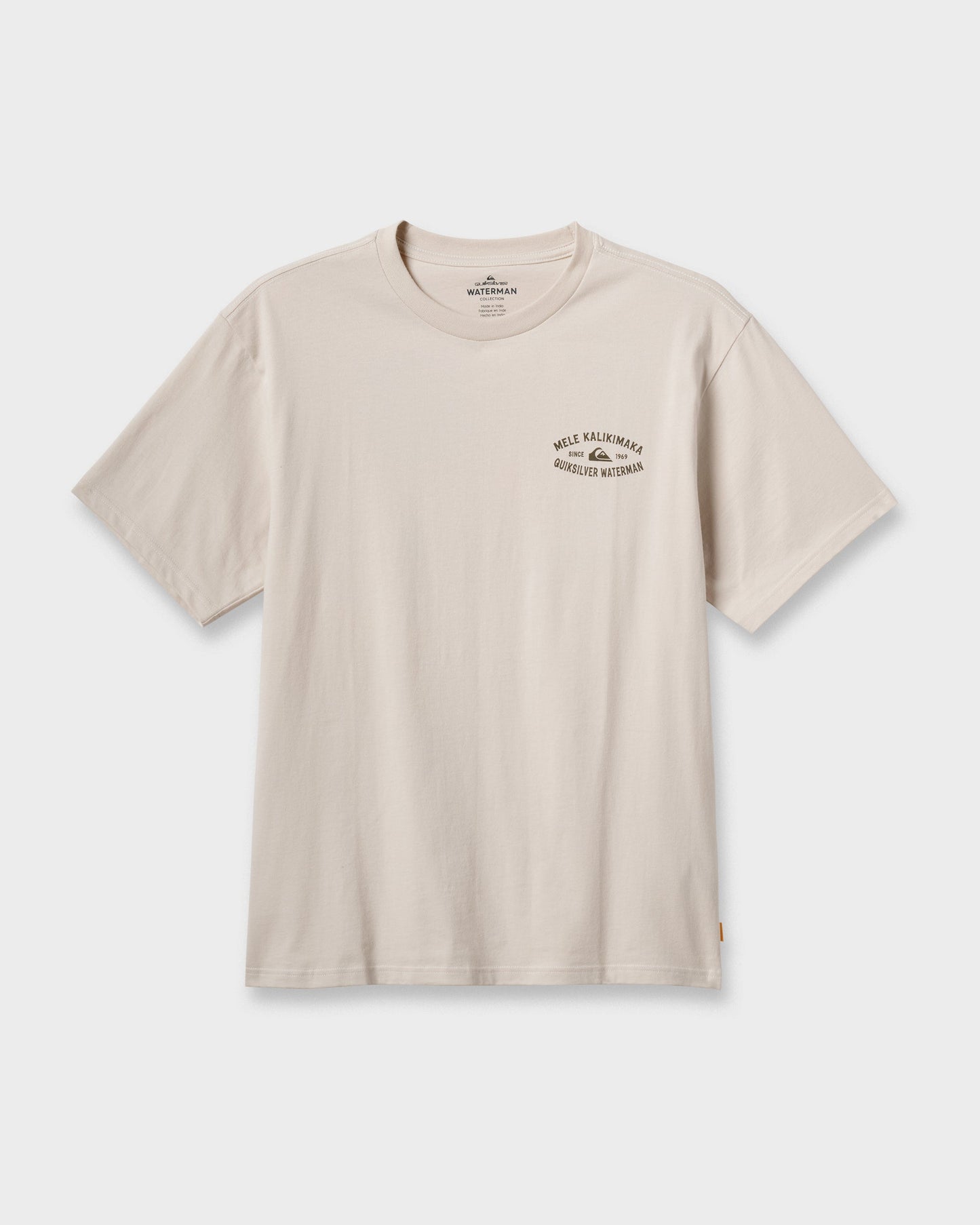 Waterman Tiki Holiday Classic T-shirt - Moonbeam Quick Silver Moonbeam
