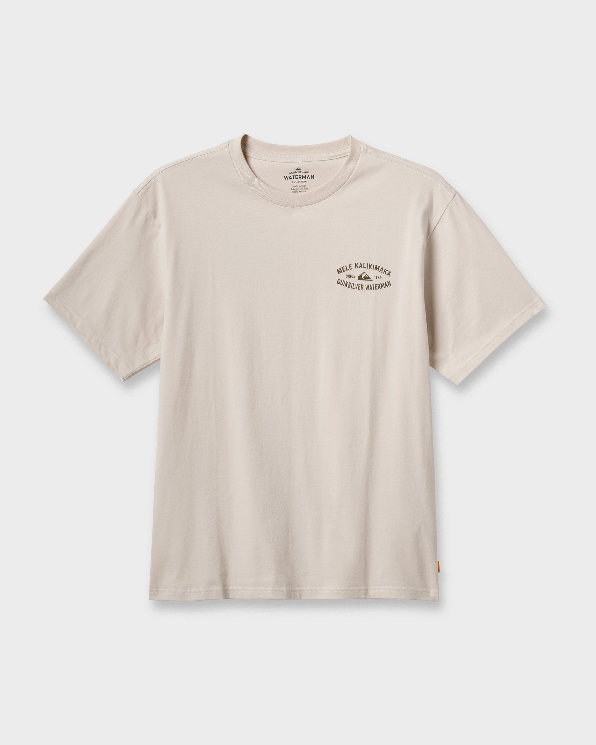Waterman Tiki Holiday Classic T-shirt - Moonbeam Quick Silver Moonbeam