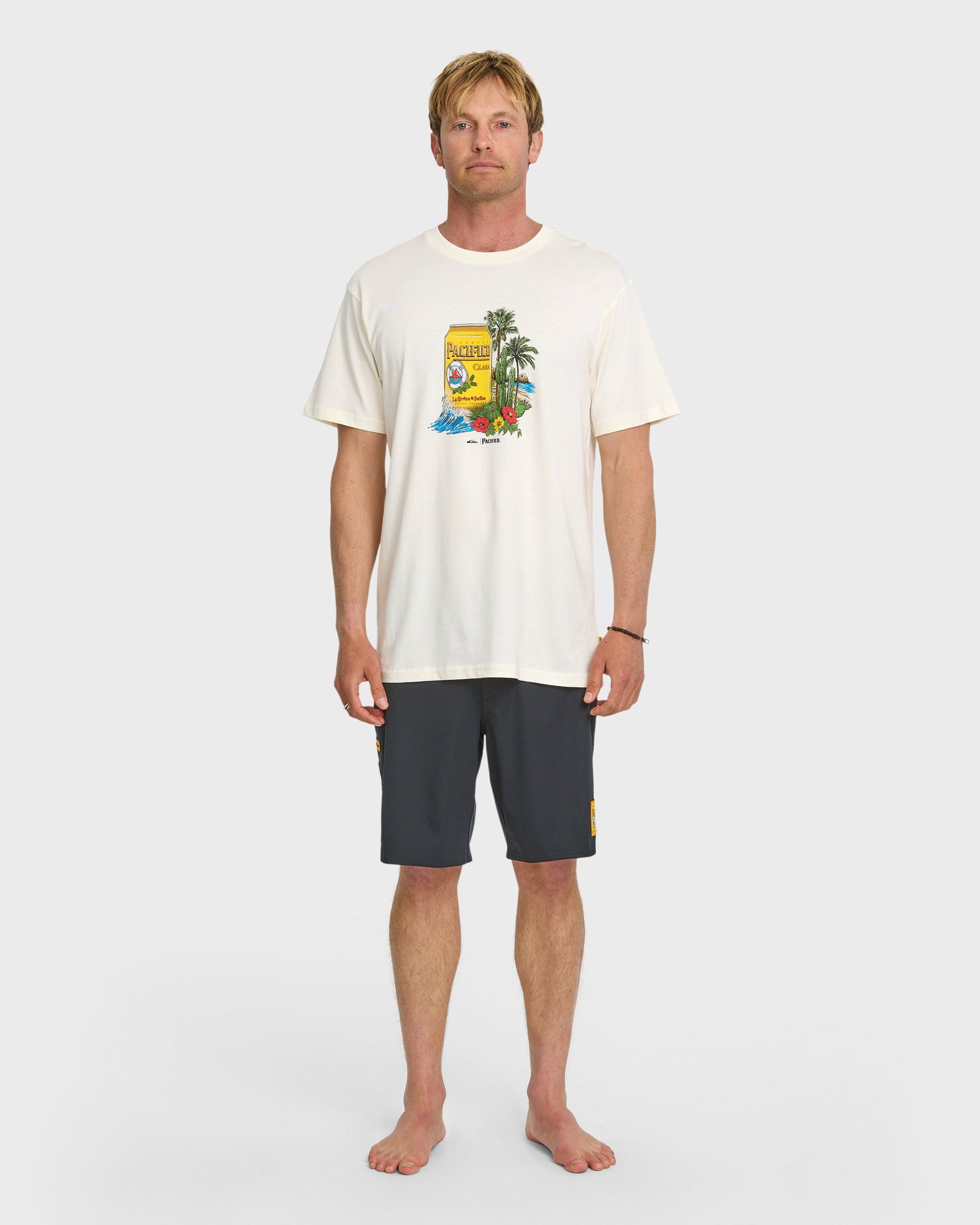 Quiksilver x Pacifico Sunstroke T-Shirt - Tofu Quick Silver Tofu