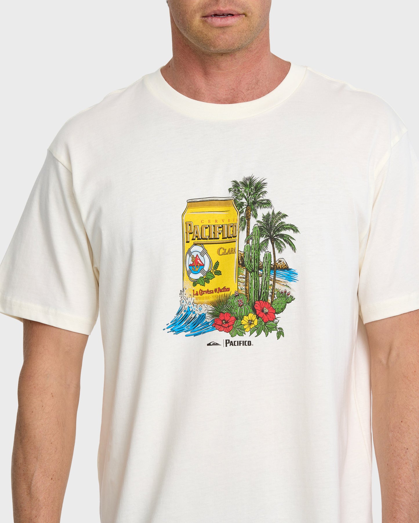 Quiksilver x Pacifico Sunstroke T-Shirt - Tofu Quick Silver Tofu