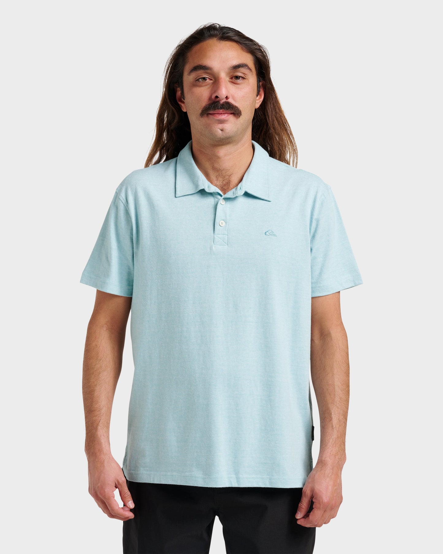 Sunset Cruise Polo Shirt - Dusty Turquoise Quick Silver Dusty Turquoise