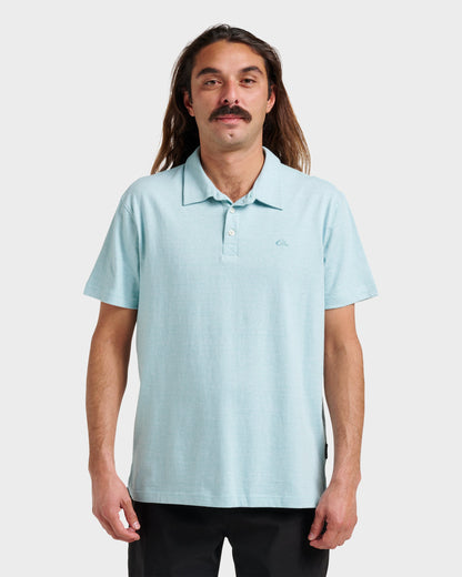 Sunset Cruise Polo Shirt - Dusty Turquoise Quick Silver Dusty Turquoise