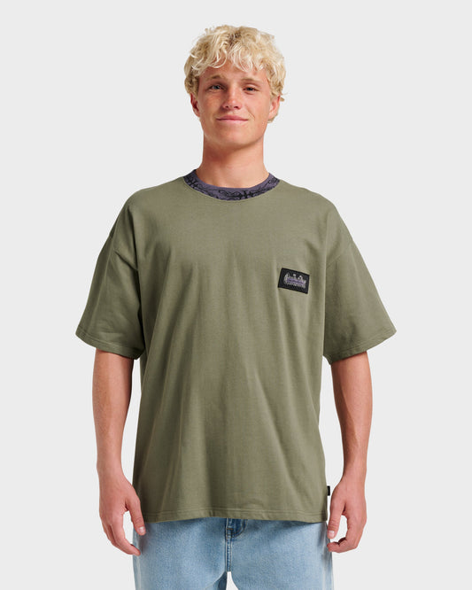 Mercury Ringer T-shirt - Dusty Olive Quick Silver Dusty Olive