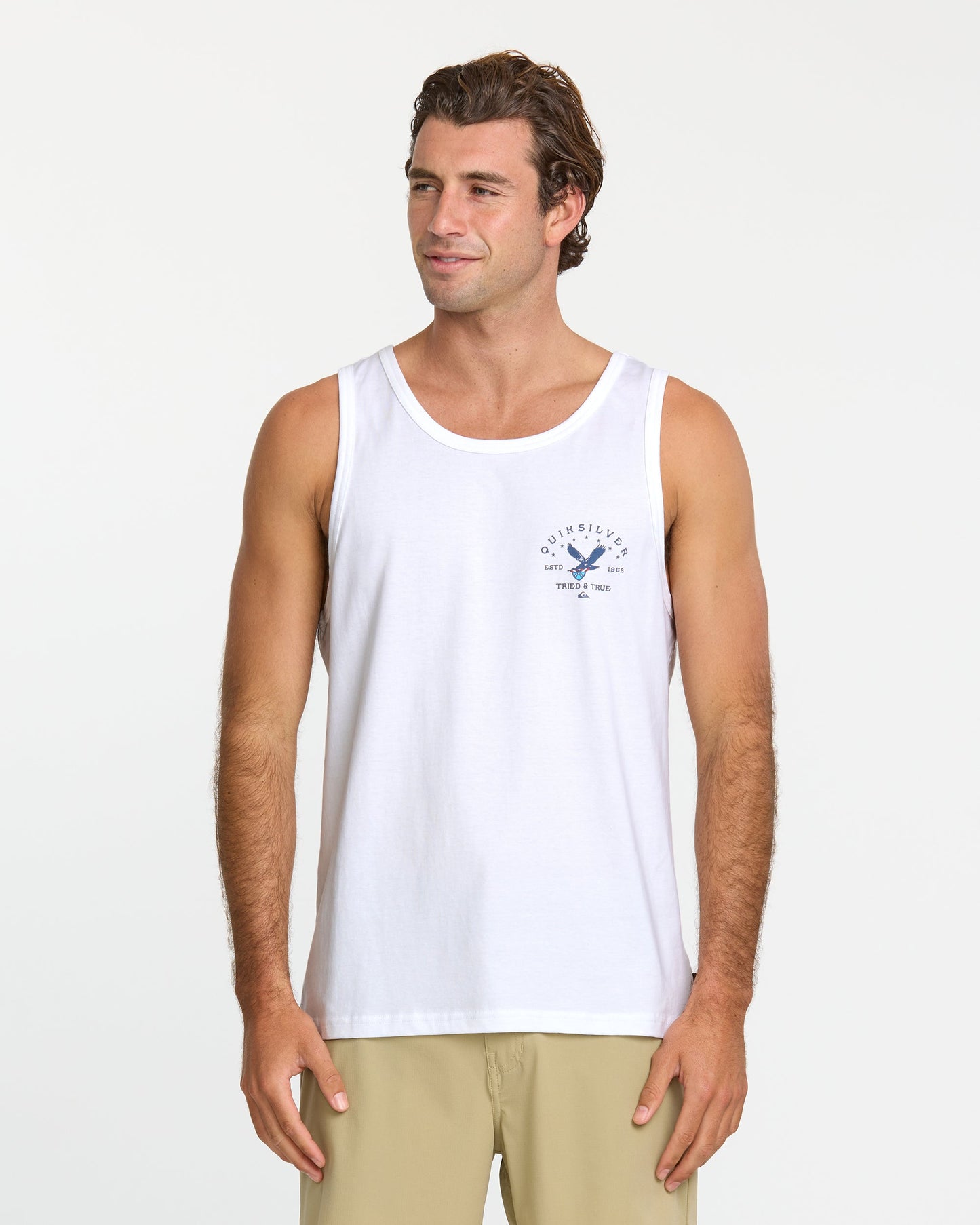 Eagle Usa Tank - White Quick Silver White