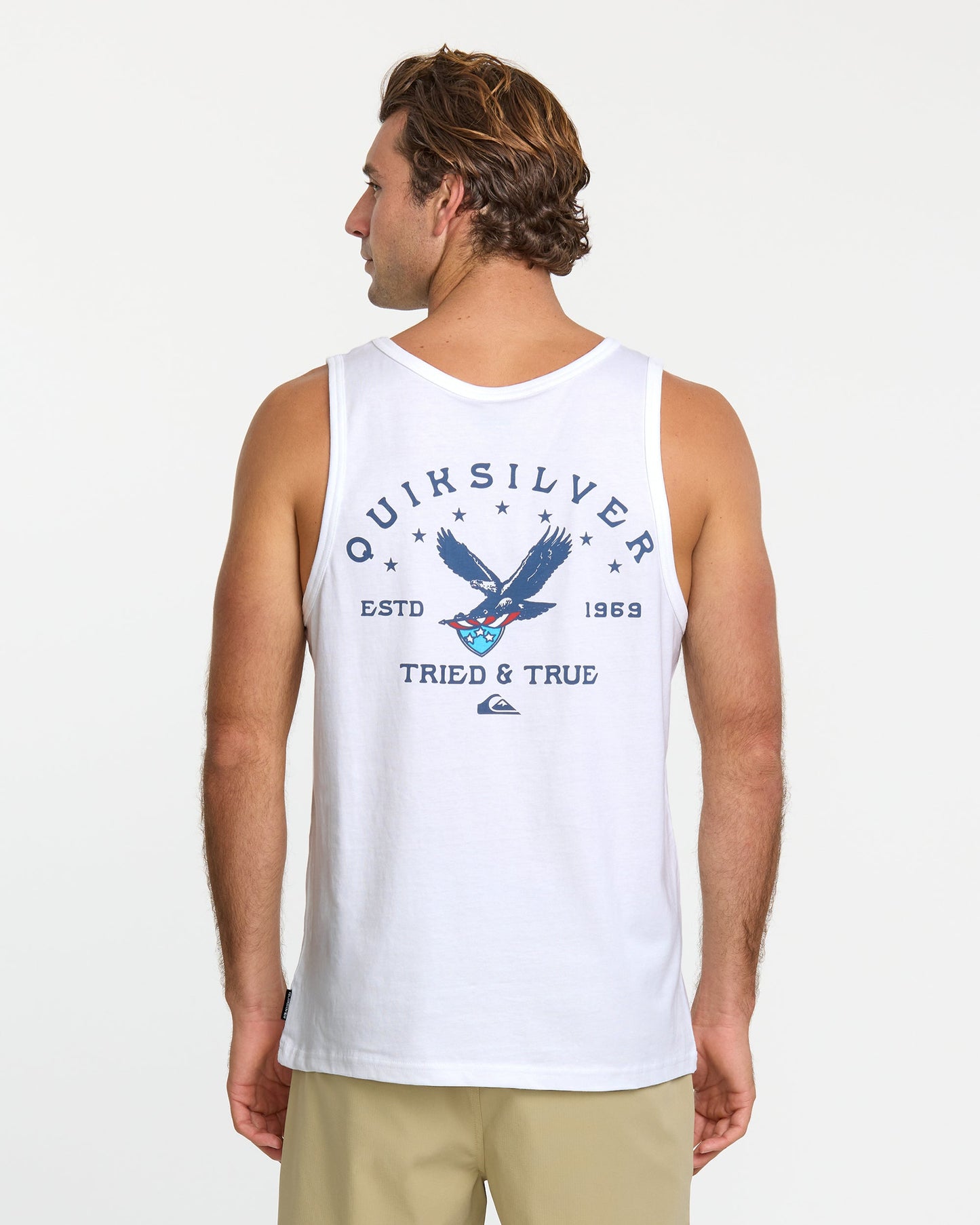 Eagle Usa Tank - White Quick Silver White