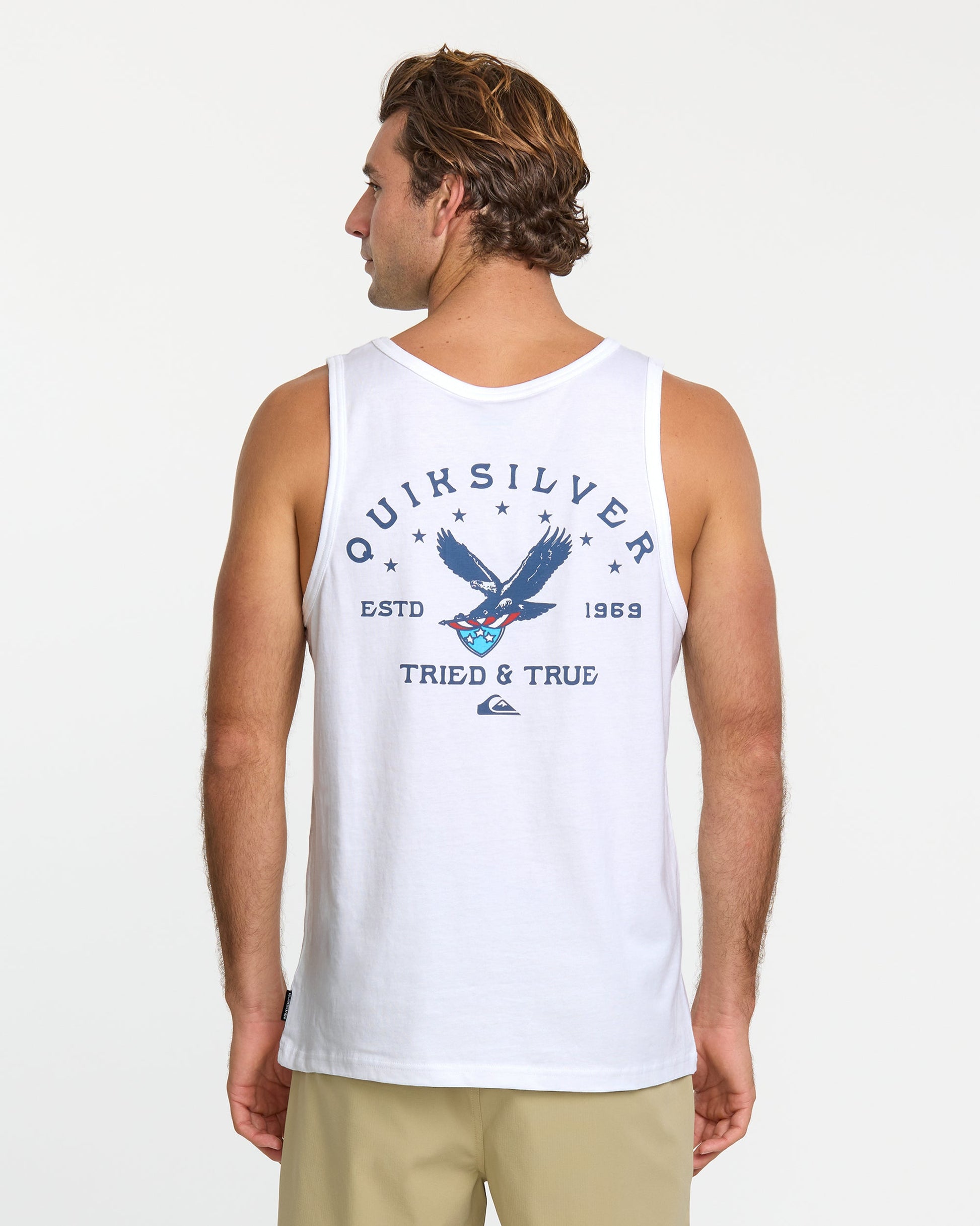 Eagle Usa Tank - White Quick Silver White