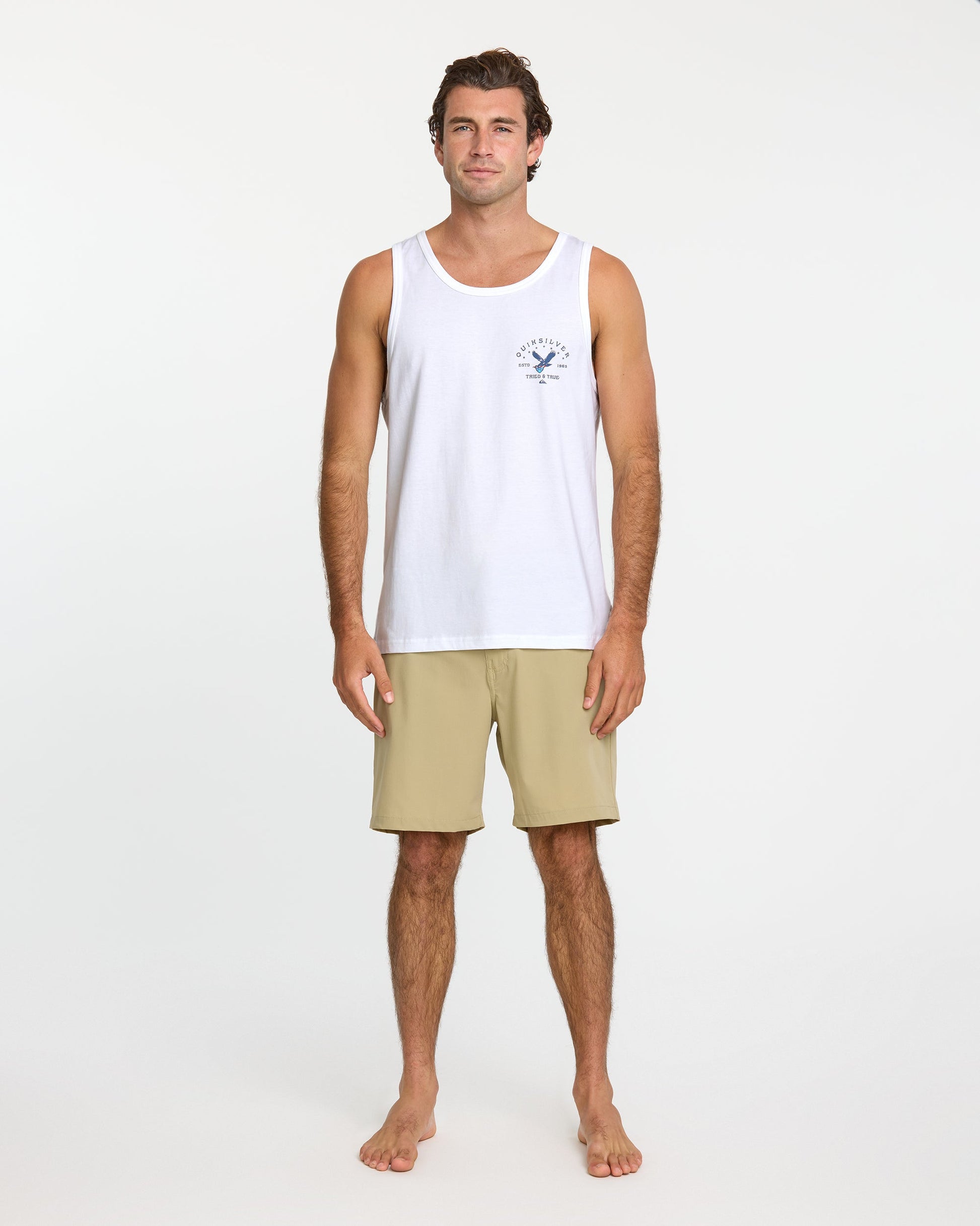 Eagle Usa Tank - White Quick Silver White