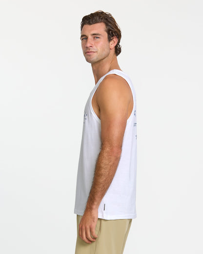 Eagle Usa Tank - White Quick Silver White