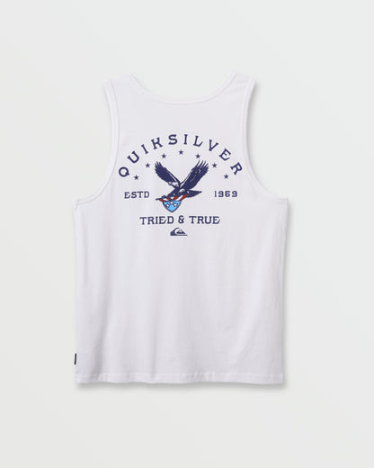 Eagle Usa Tank - White Quick Silver White