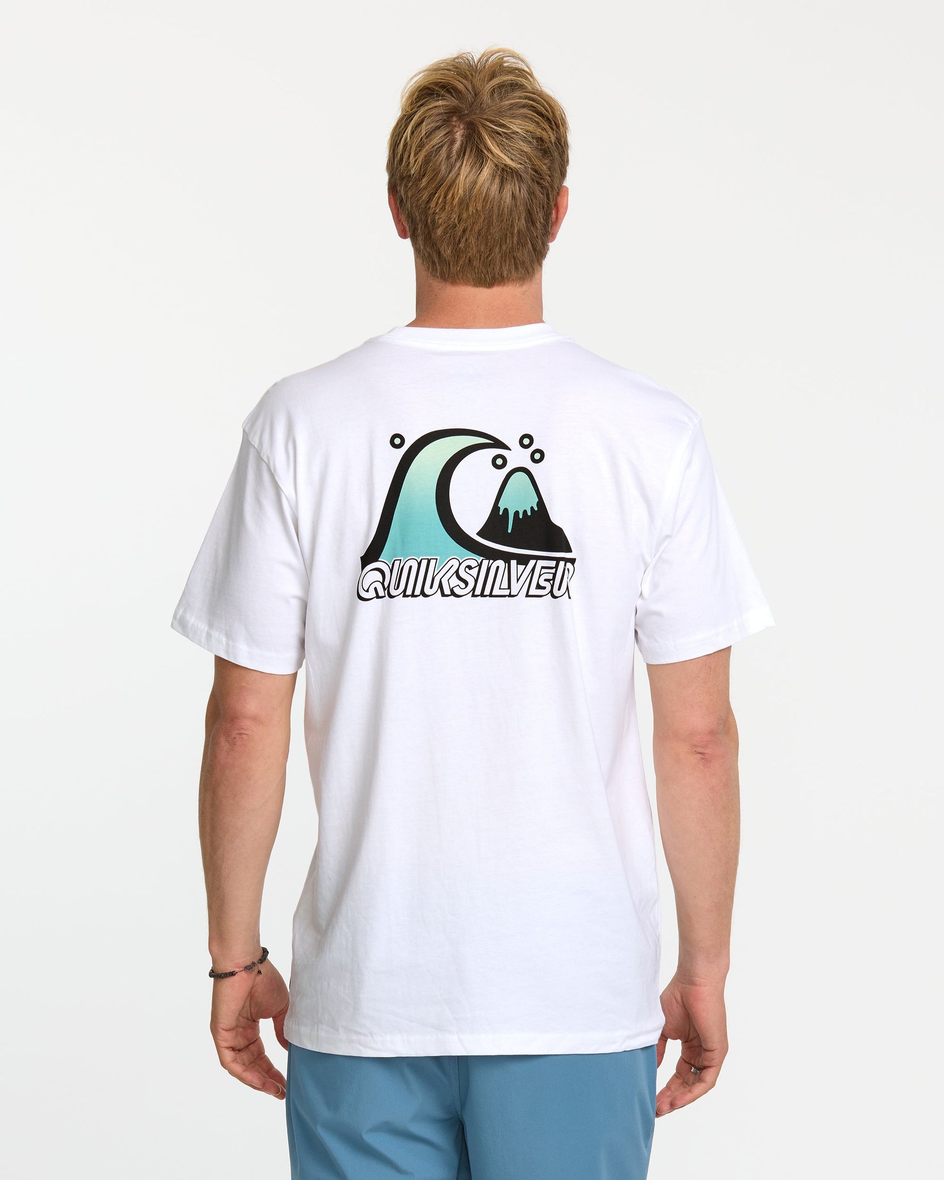 Bubble Fade T-Shirt - White Quick Silver White