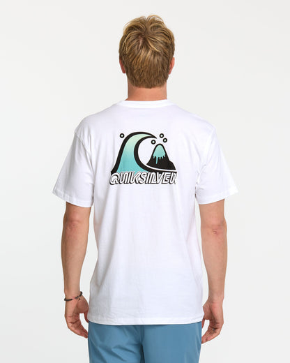 Bubble Fade T-Shirt - White Quick Silver White